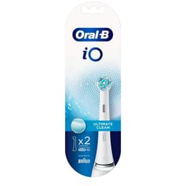 Насадки Oral-B iO Ultimate Clean White для электрической зубной щетки, 2 шт., для тщательного удаления налета фото