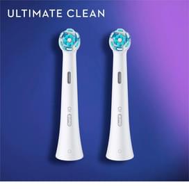 Насадки Oral-B iO Ultimate Clean White для электрической зубной щетки, 2 шт., для тщательного удаления налета фото