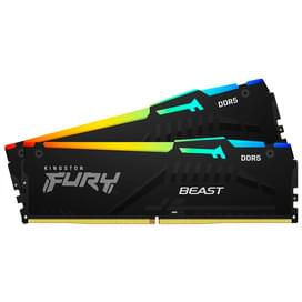 Оперативная память DDR5 DIMM 16GB(8GBx2)/5600MHz Kingston Fury Beast RGB (KF556C40BBAK2-16) фото