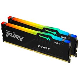 Оперативная память DDR5 DIMM 32GB(16GBx2)/5600Mhz PC5-44800 Kingston FURY Beast EXPO RGB фото
