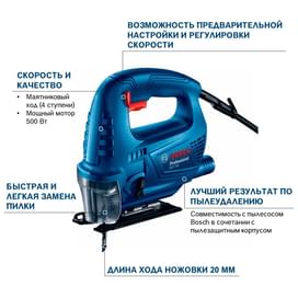 Пила лобзиковая Bosch GST 700 (06012A7020) фото