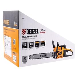 Пила цепная бензиновая Denzel DS-5218, шина 45 см, 52см3, 3 л.с., шаг 0,325, паз 1,5 мм, 72 зв (9523 фото