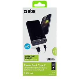 Внешний аккумулятор SBS, 7800Mah, Black (TTBB78001UTC) фото