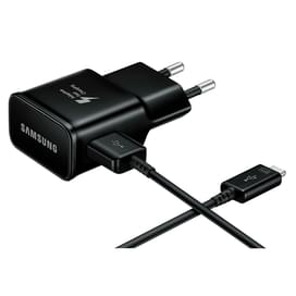 Сетевое зарядное устройство 1*USB, 2A + каб. Type-C, Samsung, Fast Charge, Черный (EP-TA20EBECGRU) фото