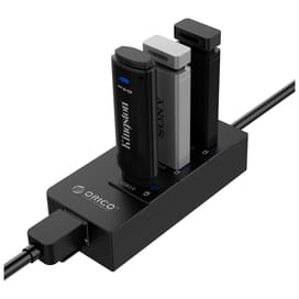 Желілік бейімдегіш ORICO, USB 3.0x3 - до 1 Gbps (HR01-U3-V1-BK-BP) фото