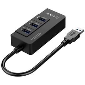 Желілік бейімдегіш ORICO, USB 3.0x3 - до 1 Gbps (HR01-U3-V1-BK-BP) фото