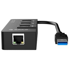 Желілік бейімдегіш ORICO, USB 3.0x3 - до 1 Gbps (HR01-U3-V1-BK-BP) фото