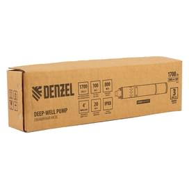Скважинный насос DWS-4-100, винтовой, диаметр 4", 800 Вт, 1700 л/ч, напор 100 м Denzel фото