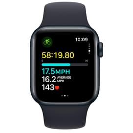 Смарт-часы Apple Watch SE 2023, 40mm Midnight Aluminium Case with Midnight Sport Band - S/M (MR9X3) фото