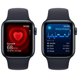 Смарт-часы Apple Watch SE 2023, 40mm Midnight Aluminium Case with Midnight Sport Band - S/M (MR9X3) фото
