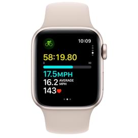 Смарт-часы Apple Watch SE 2023, 40mm Starlight Aluminium Case with Starlight Sport Band - S/M (MR9U3 фото