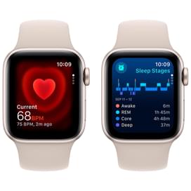 Смарт-часы Apple Watch SE 2023, 40mm Starlight Aluminium Case with Starlight Sport Band - S/M (MR9U3 фото