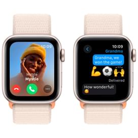 Смарт-часы Apple Watch SE 2023, 40mm Starlight Aluminium Case with Starlight Sport Loop (MR9W3) фото