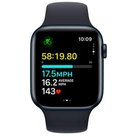 Смарт-часы Apple Watch SE 2023, 44mm Midnight Aluminium Case with Midnight Sport Band - M/L (MRE93) фото