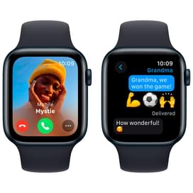 Смарт-часы Apple Watch SE 2023, 44mm Midnight Aluminium Case with Midnight Sport Band - M/L (MRE93) фото