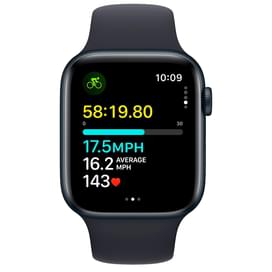 Смарт-часы Apple Watch SE 2023, 44mm Midnight Aluminium Case with Midnight Sport Band - S/M (MRE73) фото