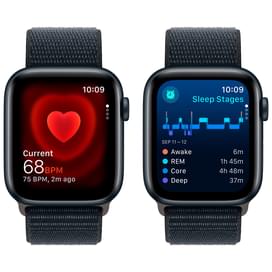 Смарт-часы Apple Watch SE 2023, 44mm Midnight Aluminium Case with Midnight Sport Loop (MREA3) фото