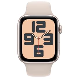Смарт-часы Apple Watch SE 2023, 44mm Starlight Aluminium Case with Starlight Sport Band - M/L (MRE53 фото
