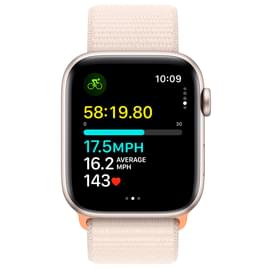 Смарт-часы Apple Watch SE 2023, 44mm Starlight Aluminium Case with Starlight Sport Loop (MRE63) фото