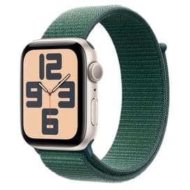 Смарт-часы Apple Watch SE 40mm Starlight Aluminium Case with Lake Green Sport Loop (MXEH3) фото