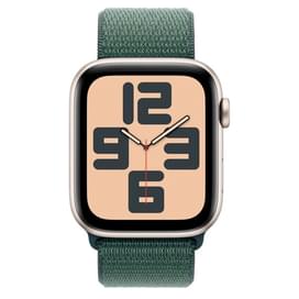 Смарт-часы Apple Watch SE 40mm Starlight Aluminium Case with Lake Green Sport Loop (MXEH3) фото