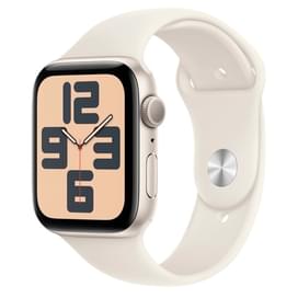 Смарт-часы Apple Watch SE 44mm Starlight Aluminium Case with Starlight Sport Band - S/M (MXEU3) фото