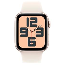 Смарт-часы Apple Watch SE 44mm Starlight Aluminium Case with Starlight Sport Band - S/M (MXEU3) фото