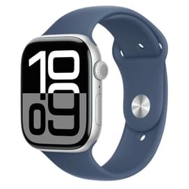 Смарт-часы Apple Watch Series 10 GPS 42mm Silver Aluminium Case with Denim Sport Band - M/L фото