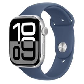Смарт-часы Apple Watch Series 10 GPS 42mm Silver Aluminium Case with Denim Sport Band - S/M фото