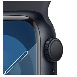 Смарт-часы Apple Watch Series 9, 41mm Midnight Aluminium Case with Midnight Sport Band - S/M (MR8W3) фото