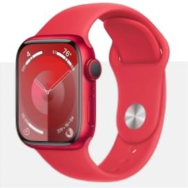 Смарт-часы Apple Watch Series 9, 41mm (PRODUCT)RED Aluminium Case with (PRODUCT)RED Sport Band - M/L фото