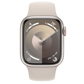 Смарт-часы Apple Watch Series 9, 41mm Starlight Aluminium Case with Starlight Sport Band - S/M (MR8T фото