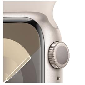Смарт-часы Apple Watch Series 9, 41mm Starlight Aluminium Case with Starlight Sport Band - S/M (MR8T фото