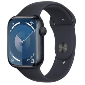 Смарт-часы Apple Watch Series 9, 45mm Midnight Aluminium Case with Midnight Sport Band - M/L (MR9A3) фото