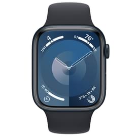 Смарт-часы Apple Watch Series 9, 45mm Midnight Aluminium Case with Midnight Sport Band - M/L (MR9A3) фото