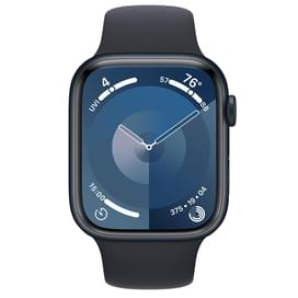 Смарт-часы Apple Watch Series 9, 45mm Midnight Aluminium Case with Midnight Sport Band - S/M (MR993) фото