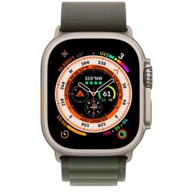 Смарт-часы Apple Watch Ultra, 49mm Titanium Case with Green Alpine Loop - Small (MNHJ3RB/A) фото
