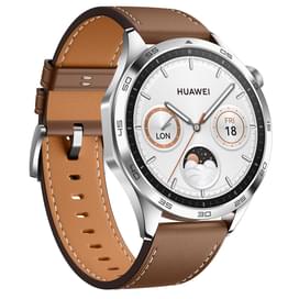Смарт-часы Huawei Watch GT4 (46mm), Brown Leather Strap (Phoinix-B19L) фото