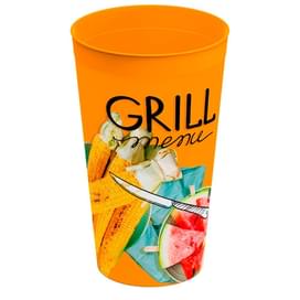 Стакан с декором 0,4л "GRILL MENU" Полимербыт 4315096 фото