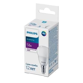 Светодиодная лампа Philips e5W 4000K 500lm E14 Нейтральный фото