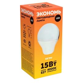 Светодиодная лампа СТАРТ 15W 4000K E27 холодный (4670012296157) фото