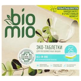 Таблетки для посудомоечной машины BioMio BIO-TABS MULTI Эвкалипт 16г / 25шт фото