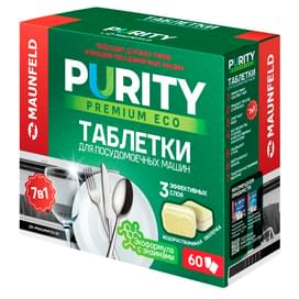 Таблетки для посудомоечных машин Maunfeld Purity Premium ECO all in 1 60шт (MDT60PE) фото