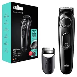 Триммер для бороды и усов Braun BT3322, 1 насадка, черный фото