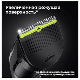 Триммер для бороды и усов Braun BT3322, 1 насадка, черный фото