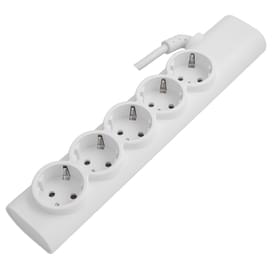 Удлинитель СТАРТ 1,5м, 5 розеток, 16A, 2хUSB, белый (4610116223765) фото