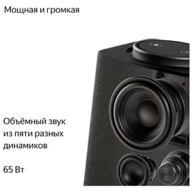 Умная колонка Яндекс Станция Макс с Алисой, c Zigbee, Графит (YNDX-00053 Graphite) фото