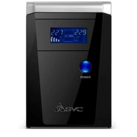 ИБП SVC, 650VA/390W, AVR:165-275В, 2Shuko, LCD, Black (V-650-F-LCD) фото