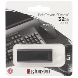 USB Флешкасы 32Gb Kingston USB 3.1 Gen 1 (USB 3.0) Black (DTX/32GB) фото