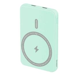 Внешний аккумулятор Olmio QM-06, 5000mAh, 20W PD, 15W wireless, green (46622) фото